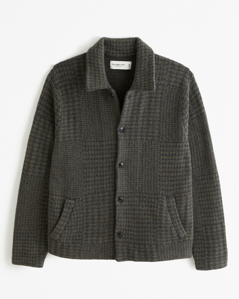 Men's Sweater Shirt Jacket | Men's Clearance | Abercrombie.com