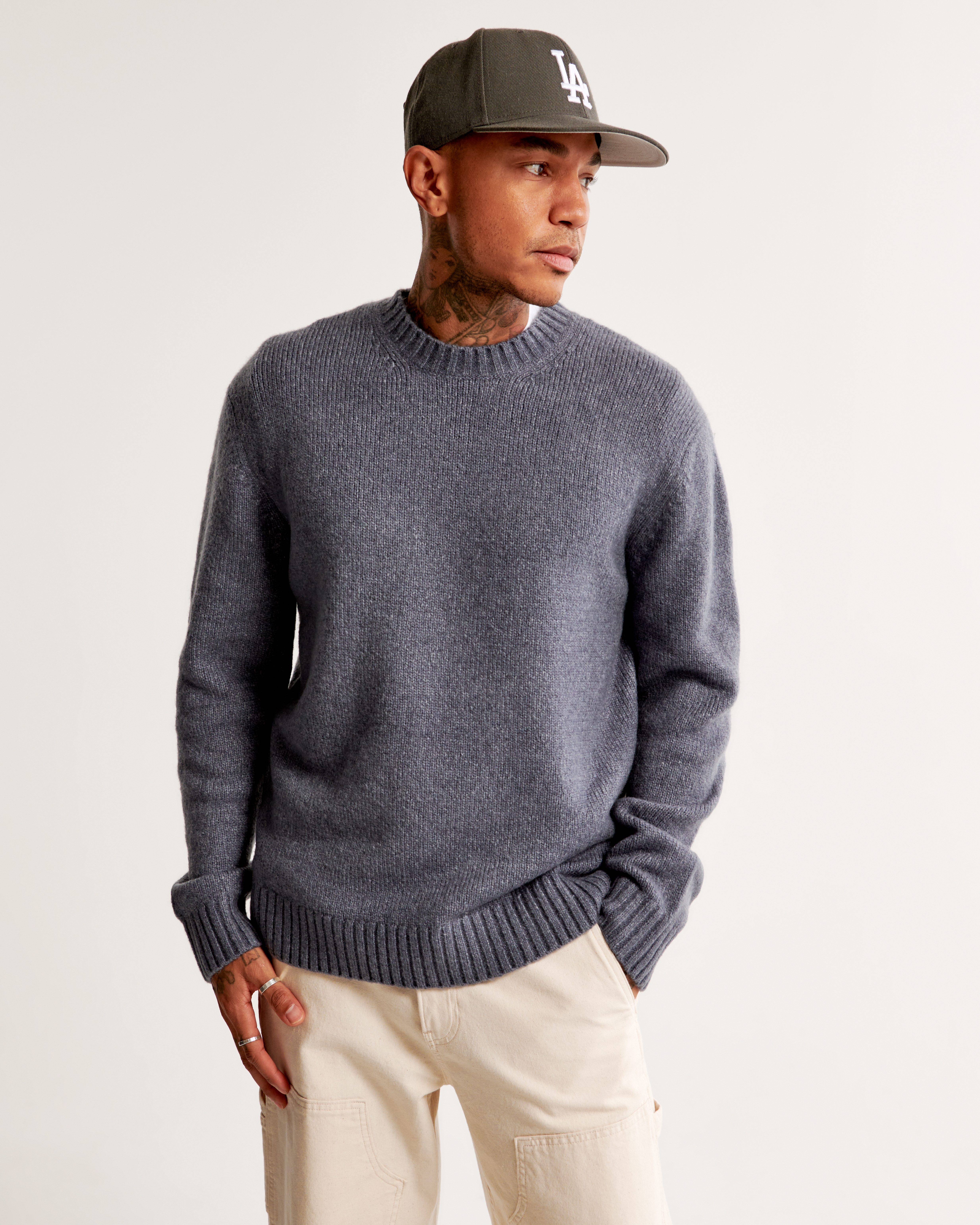 Fuzzy cheap crew neck