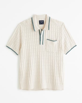 Men's Sideline-Style Sweater Polo | Men's Clearance | Abercrombie.com