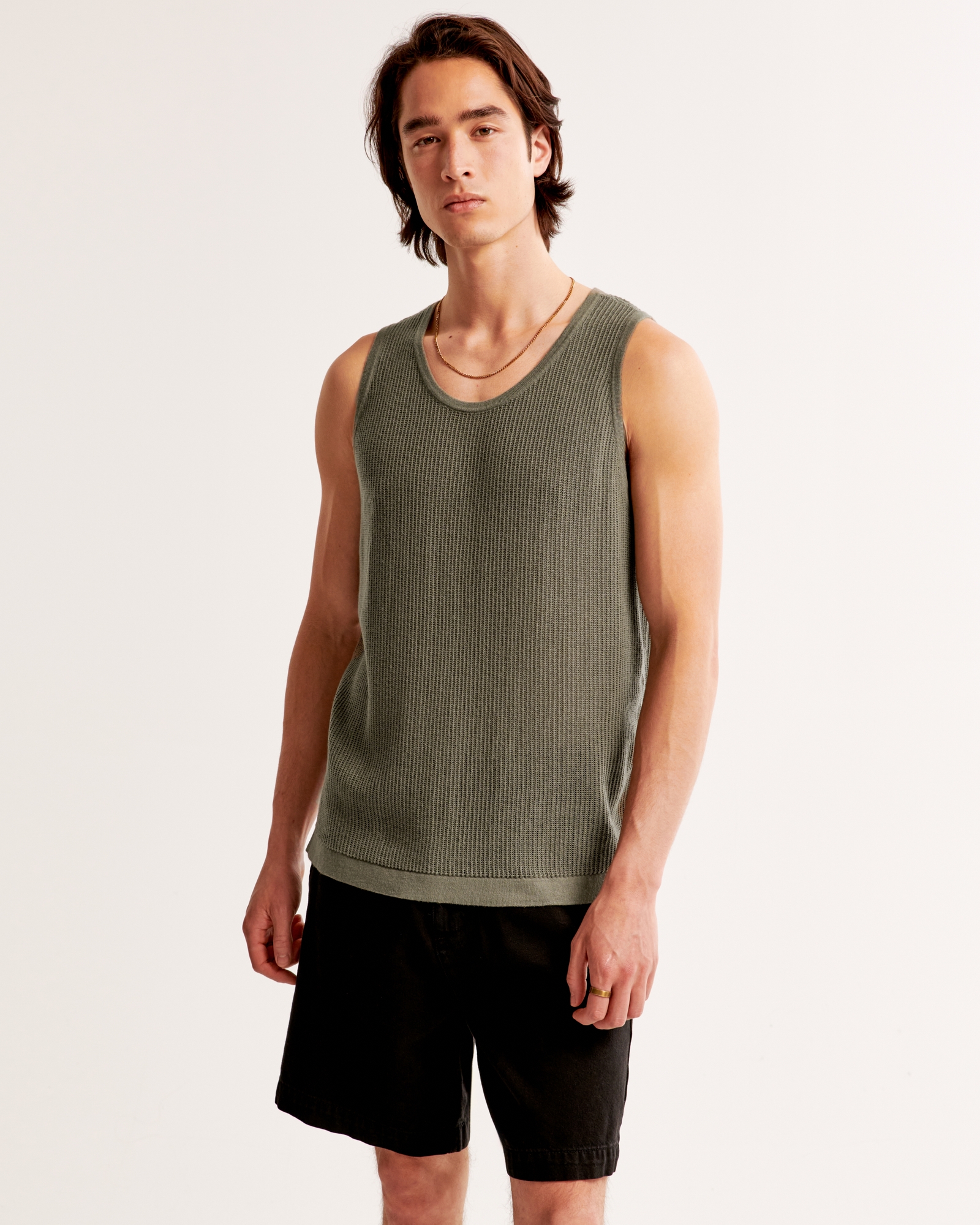 Crochet-Style Layering Tank