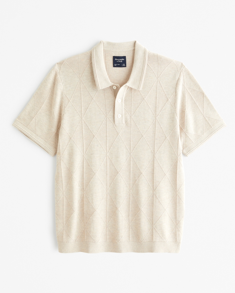 Stitch 3-Button Sweater Polo