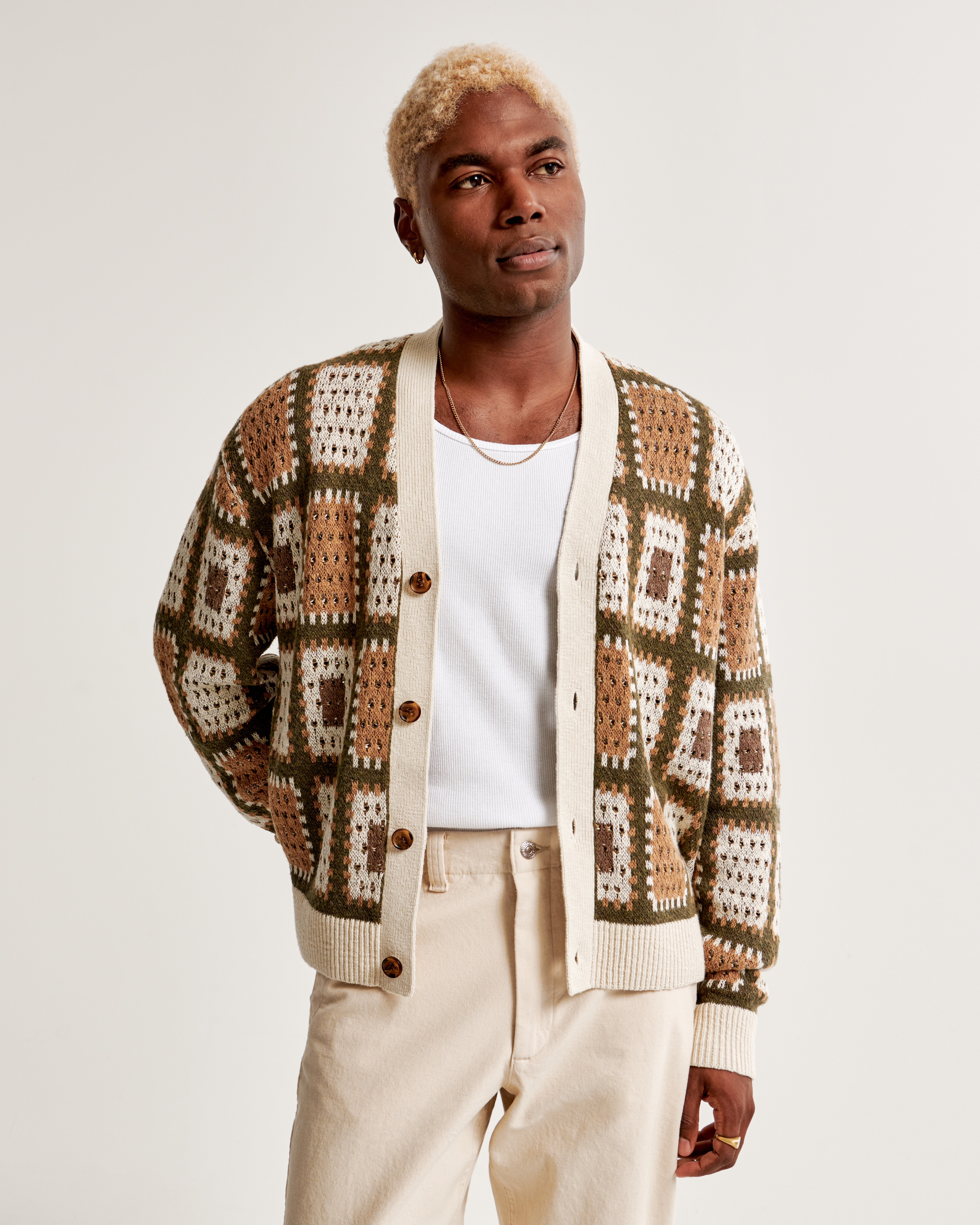 Mens on sale cardigan abercrombie