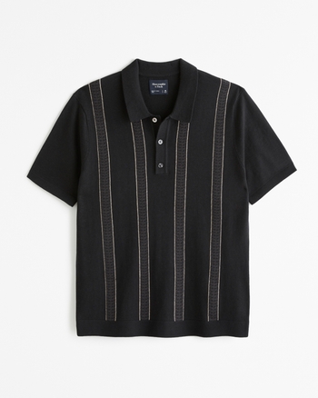 Men s Modern Classic 3 Button Sweater Polo Men s Sale Abercrombie