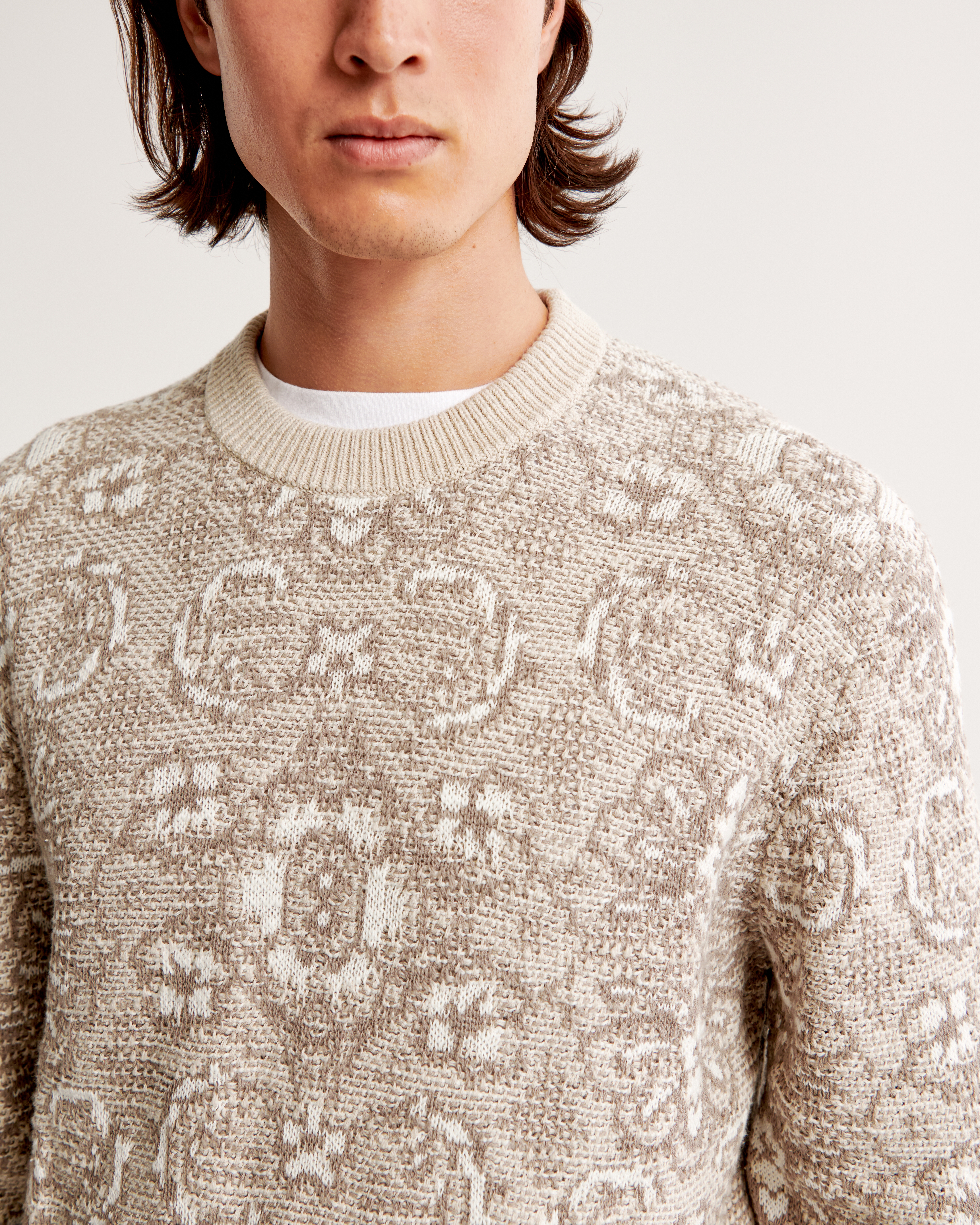 Men's Plated Crew Sweater | Men's Tops | Abercrombie.com