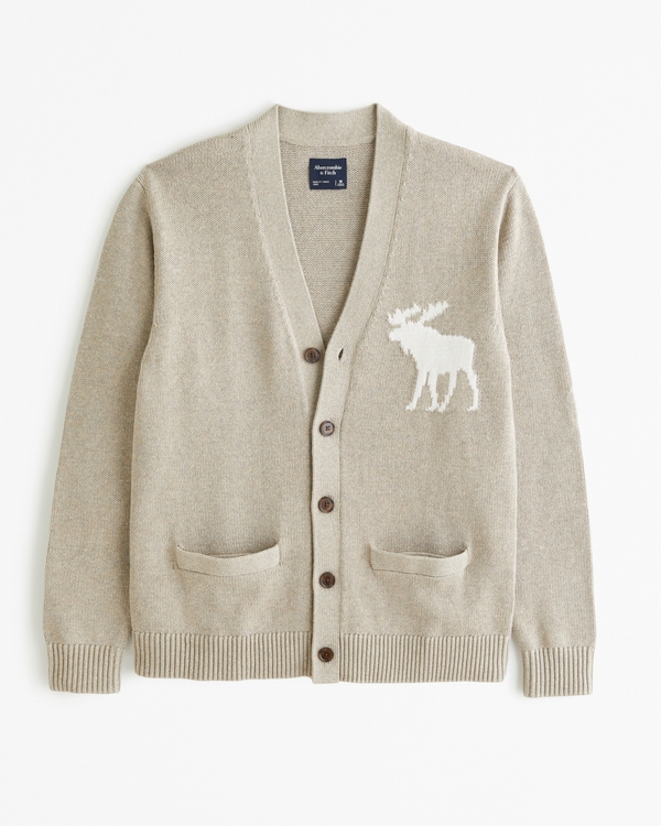 Mens moose cardigan sale