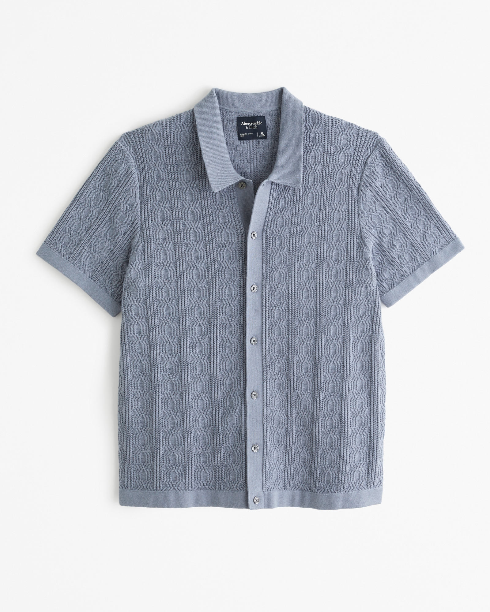 Stitch Button-Through Sweater Polo