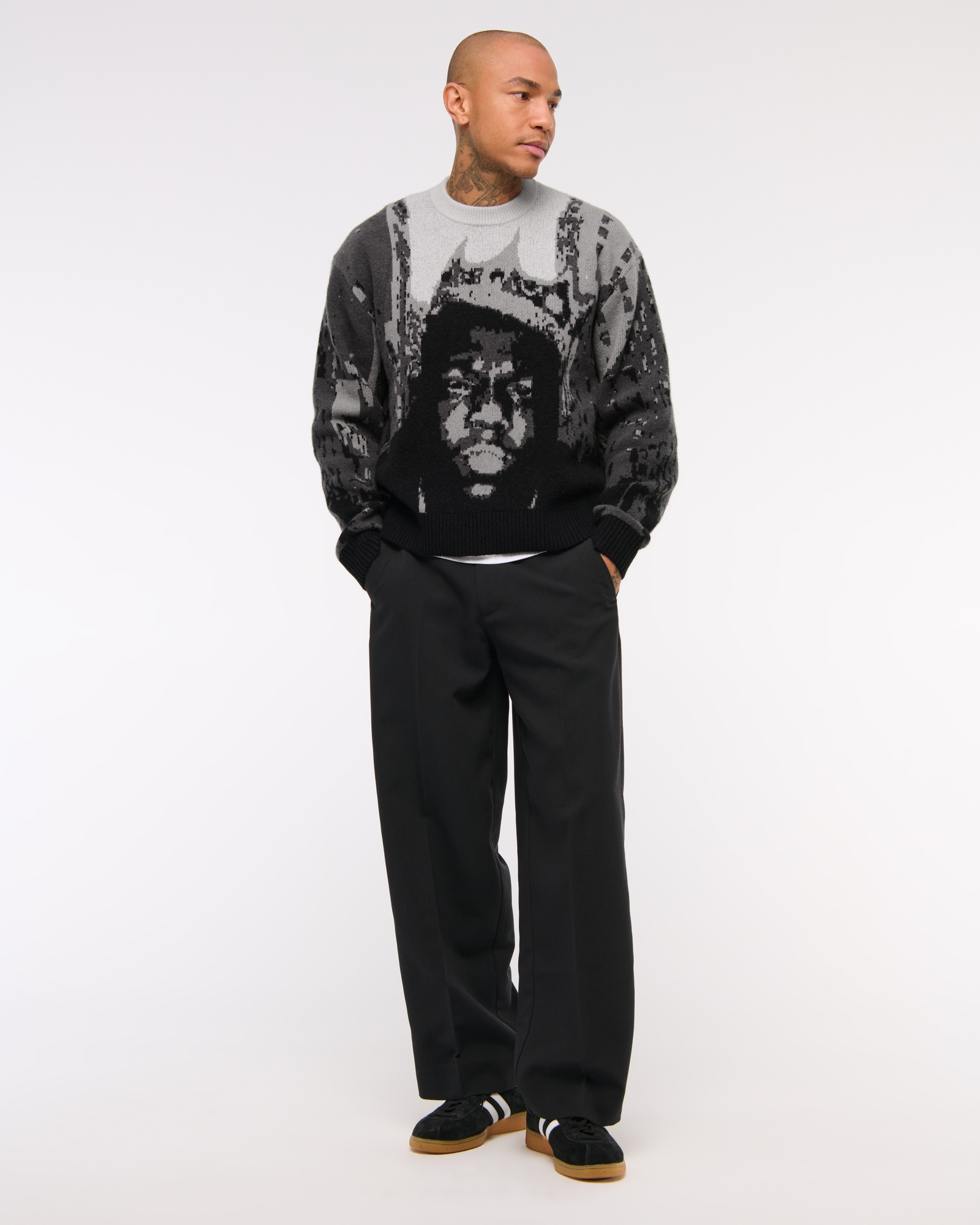 Men's Vol. 28 Oversized Biggie Smalls Crew Sweater | Men's