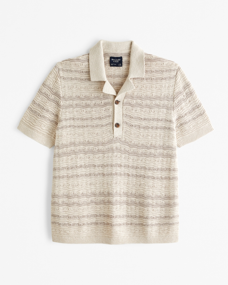 Sweater polo short sleeve sale