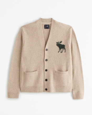 Abercrombie & Fitch インターシャ アイコン カーディガン メンズ インターシャ アイコン カーディガン | メンズ セール