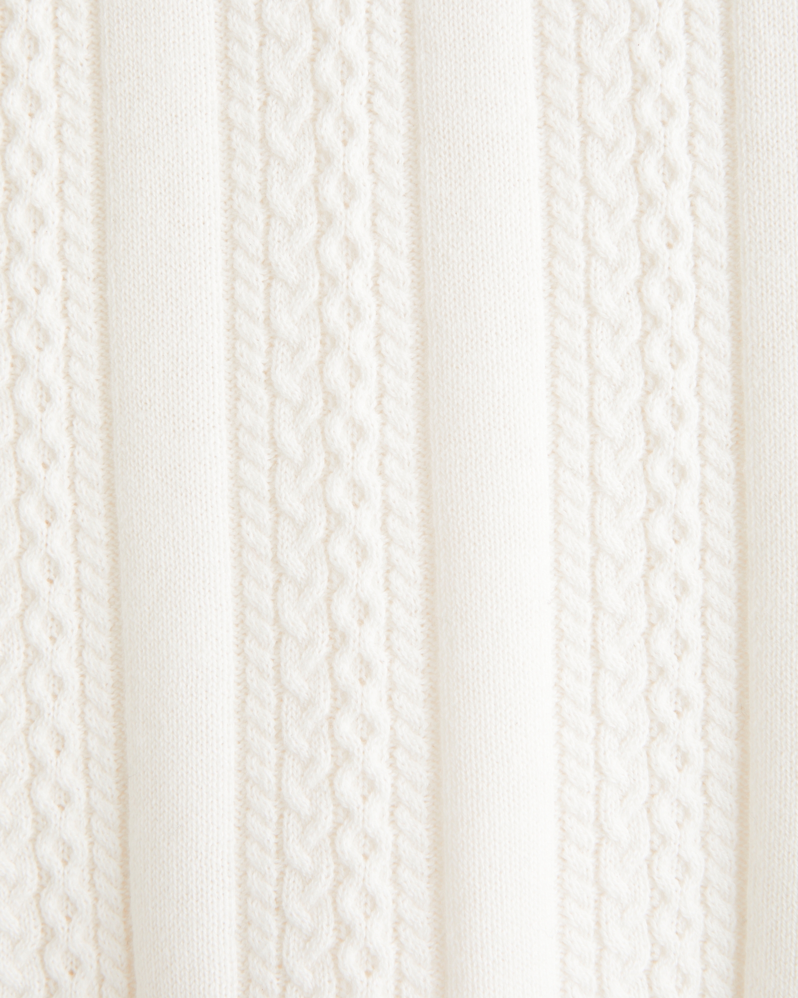 Cable Stitch Johnny Collar Sweater Polo