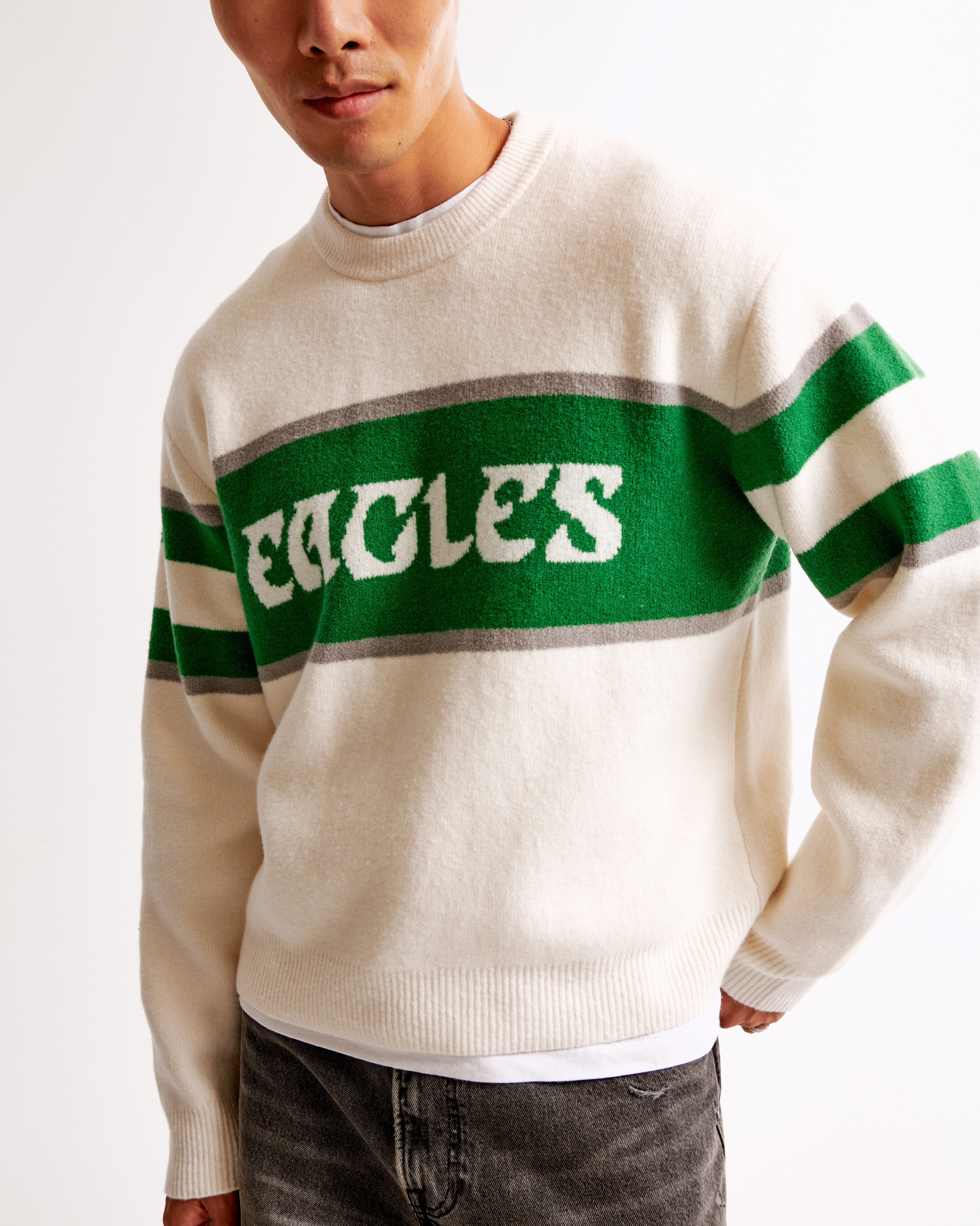 Philadelphia eagles men's crewneck sweatshirt online