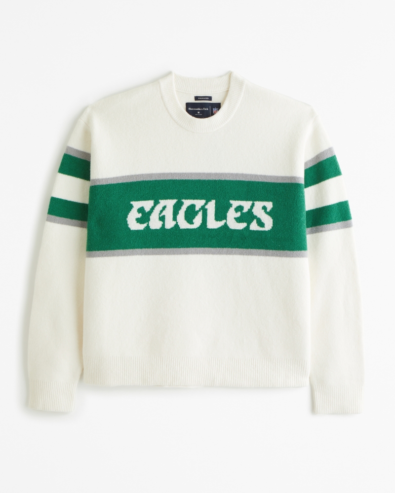 Men s Philadelphia Eagles Crew Sweater Men s Mens Search L2 Abercrombie