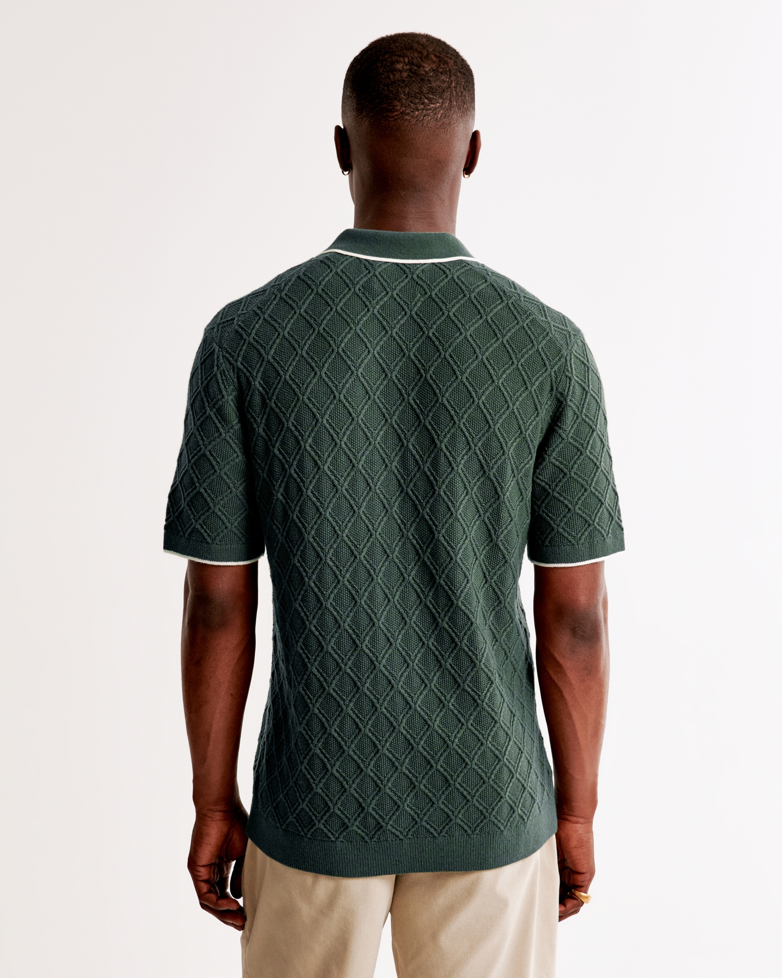 Random Golf Club 3-Button Sweater Polo