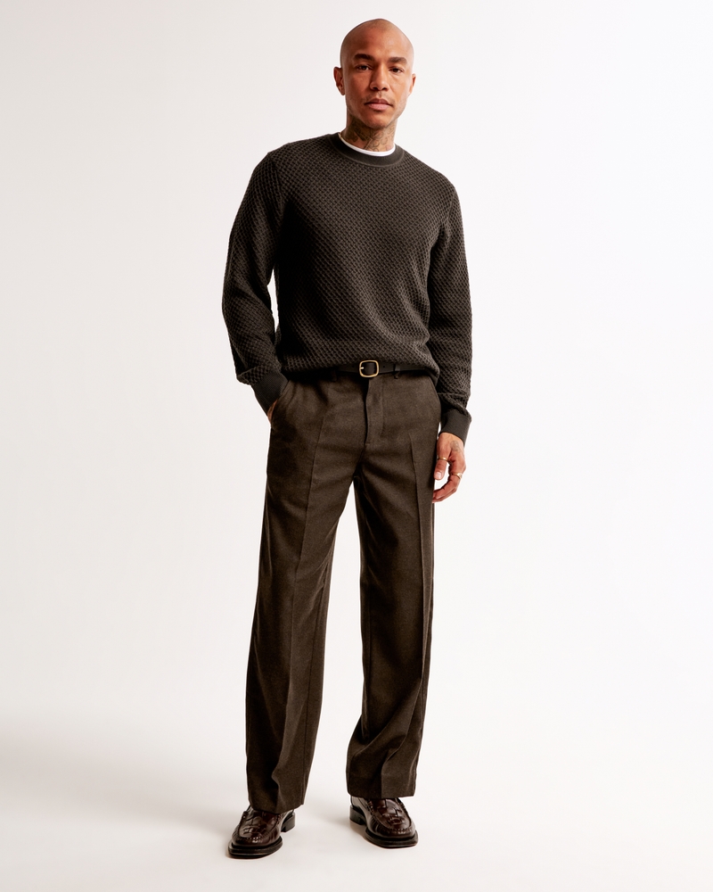 Merino Wool-Blend Crew Sweater
