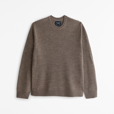 Мужские свитеры Abercrombie & Fitch Merino Wool-Blend Crew Sweater