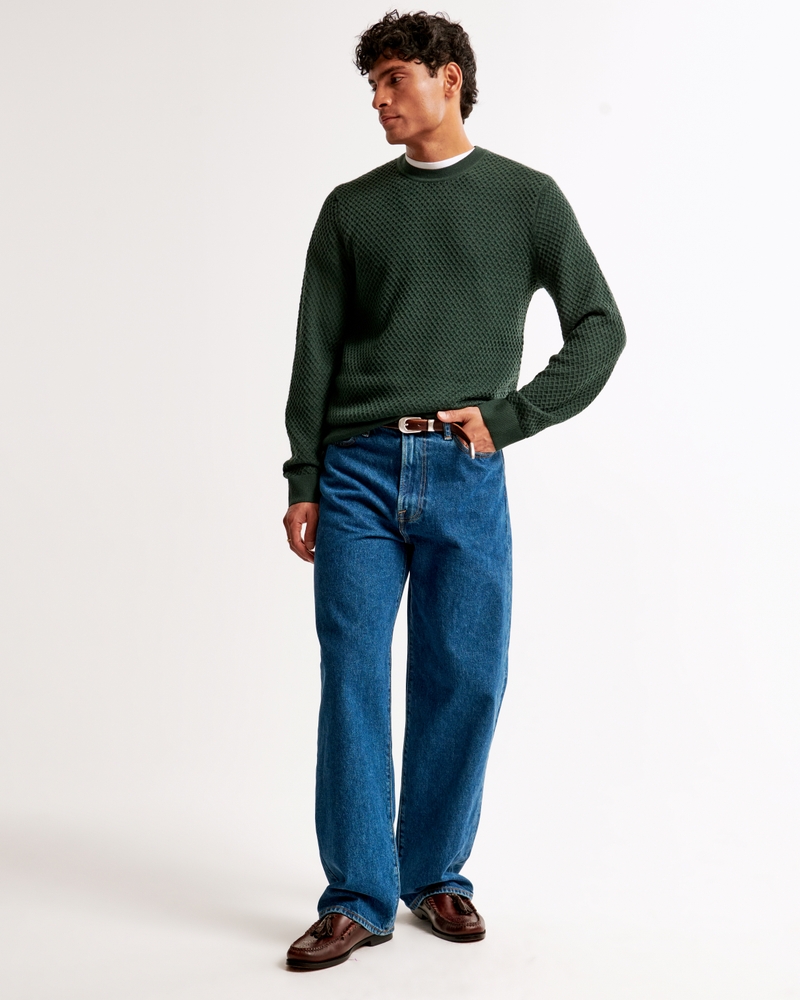 Merino Wool-Blend Crew Sweater