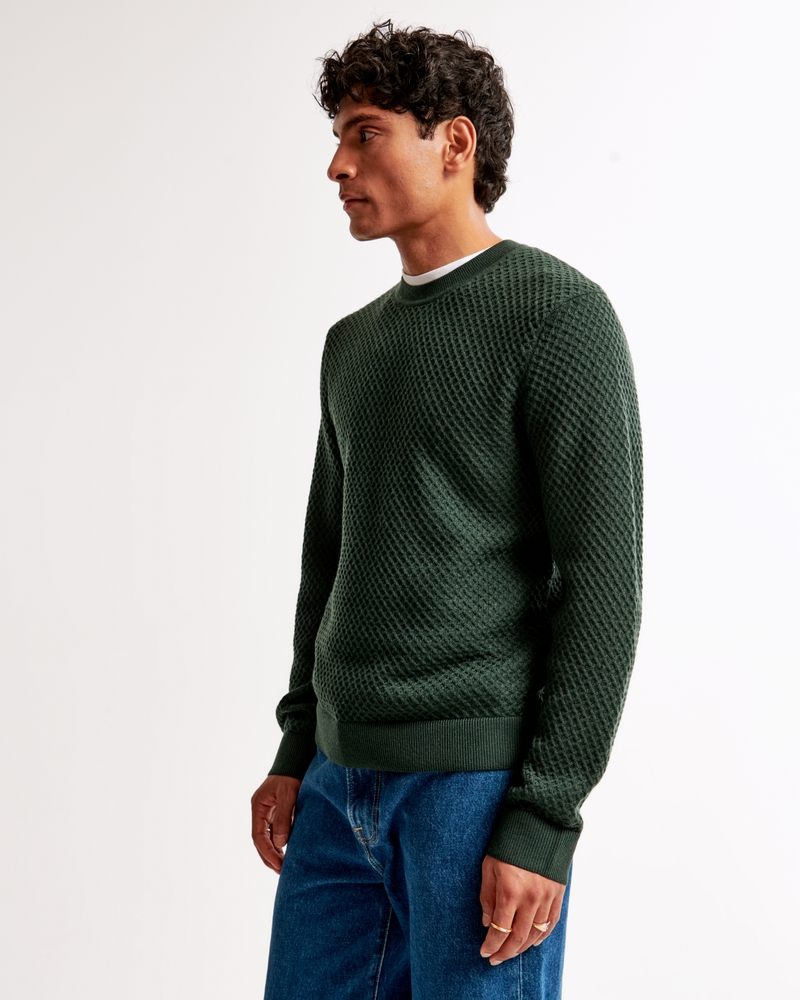 Merino Wool-Blend Crew Sweater