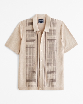 Viktor | Vintage-Pinstripe Button Polohemd