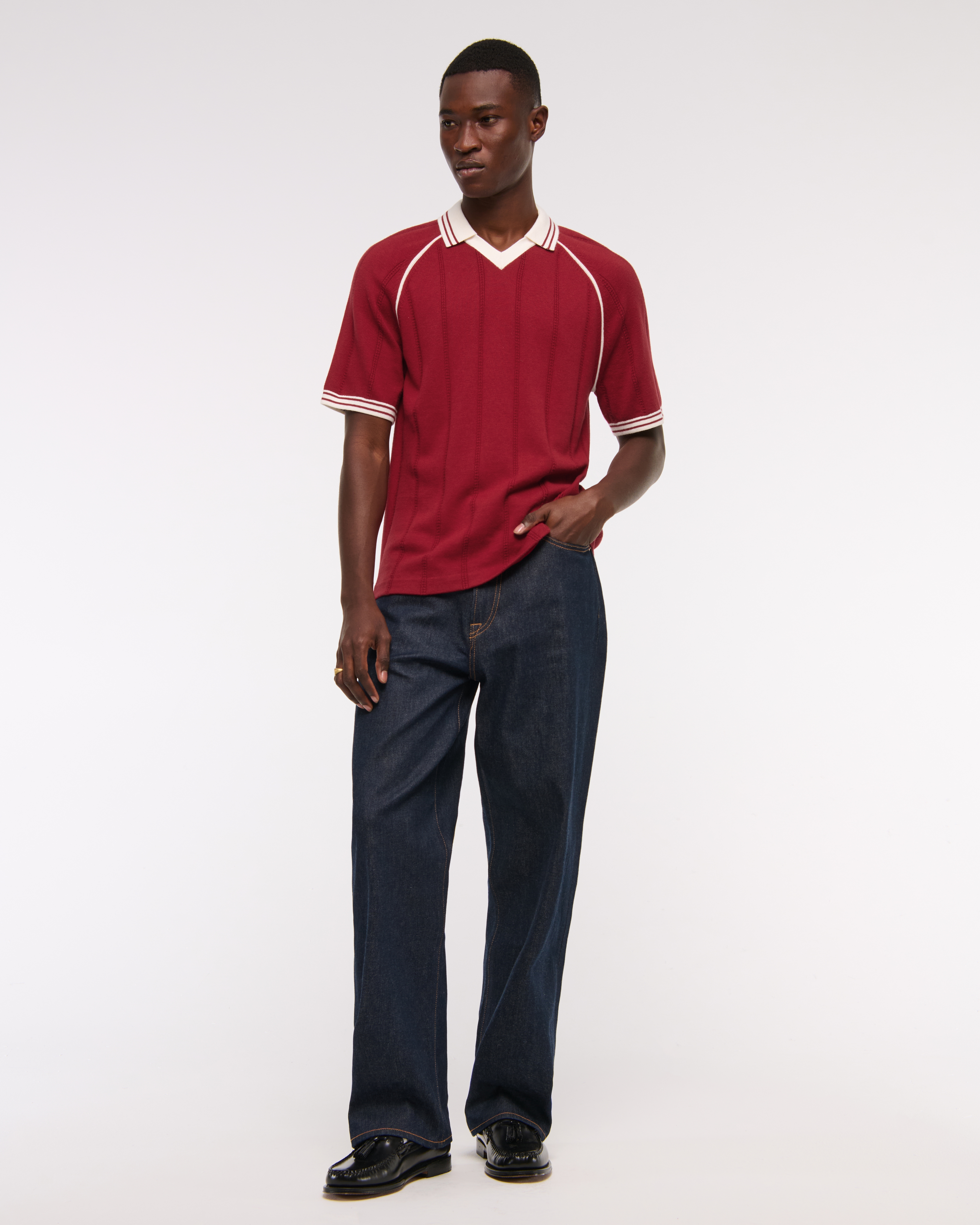 Men's Soccer Jersey-Inspired Sweater | Men's Tops