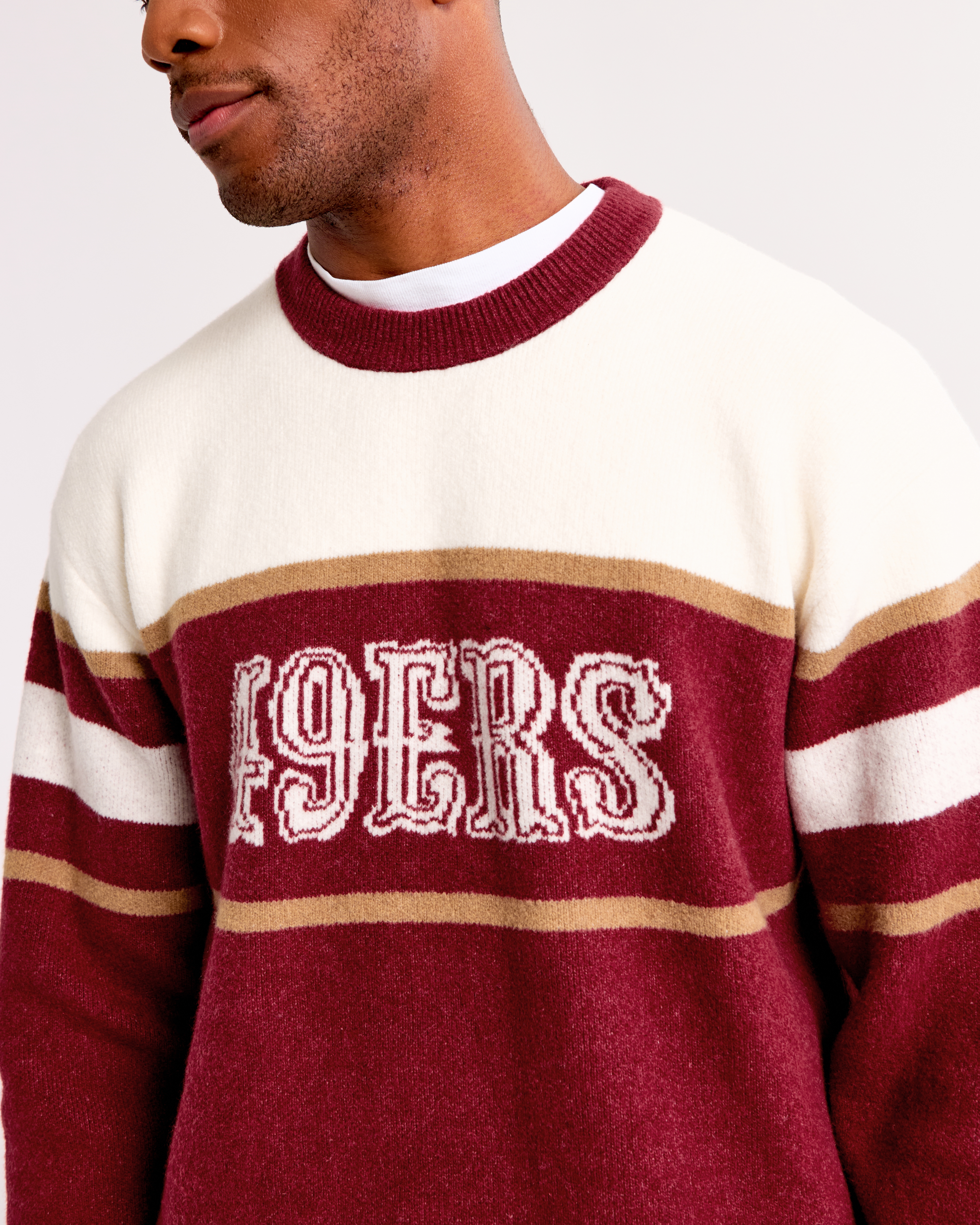 値下げ 49ERS knit sweater USA製 Mens M mens-pro-standard-scarlet-san-
