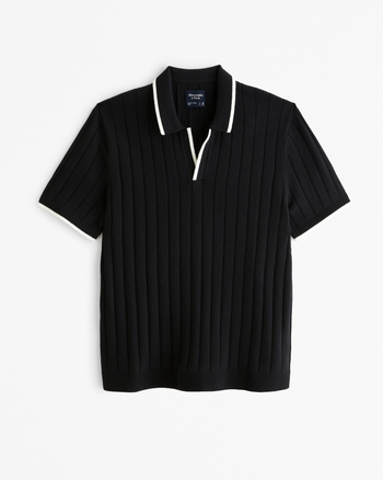 Polo collar sweater clearance