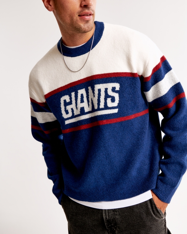 New York Giants Crew Sweater, Dark Blue