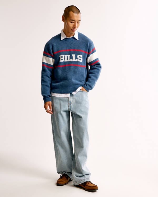 Buffalo Bills Crew Sweater, Blue