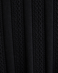 Cable Stitch Johnny Collar Sweater Polo