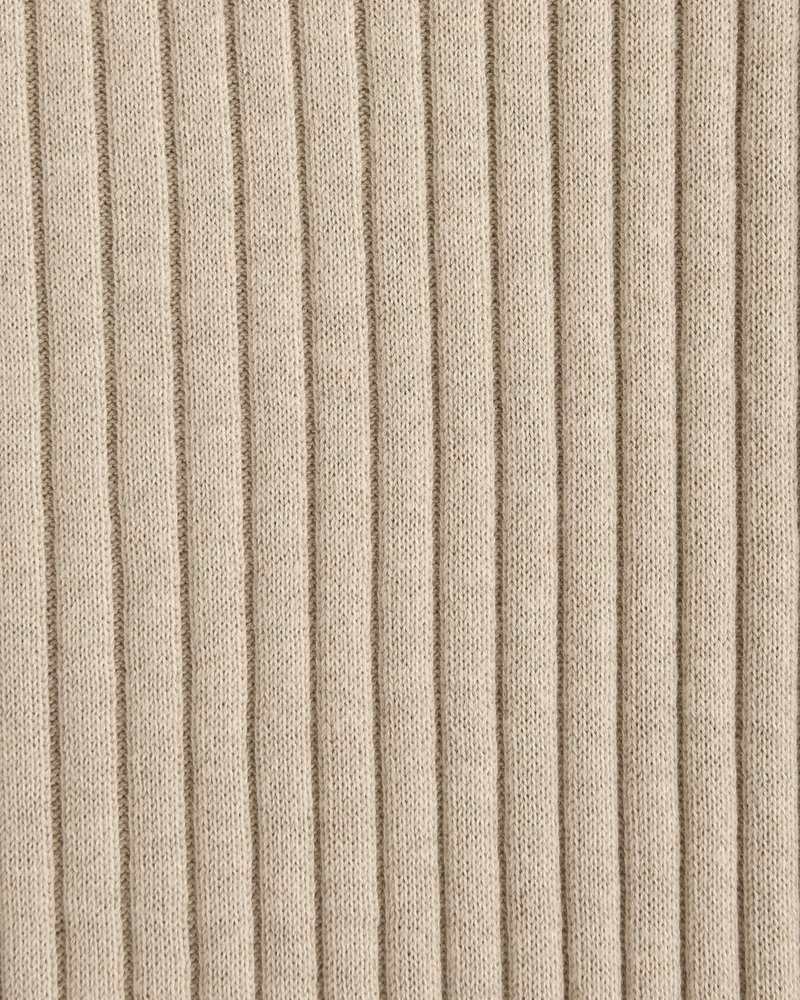 Pima Cotton Rib Stitch Crew Sweater