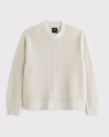 COOTIE / Heavy Waffle Crewneck Sweatshirt -Gray-