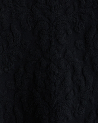 Jacquard Pattern Johnny Collar Sweater Polo