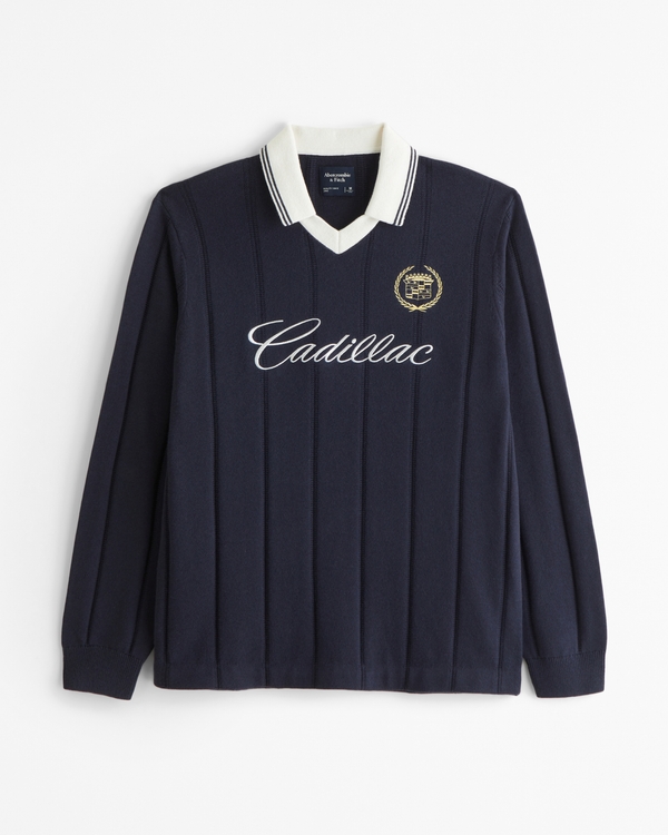 Cadillac Soccer Sweater, Navy Blue