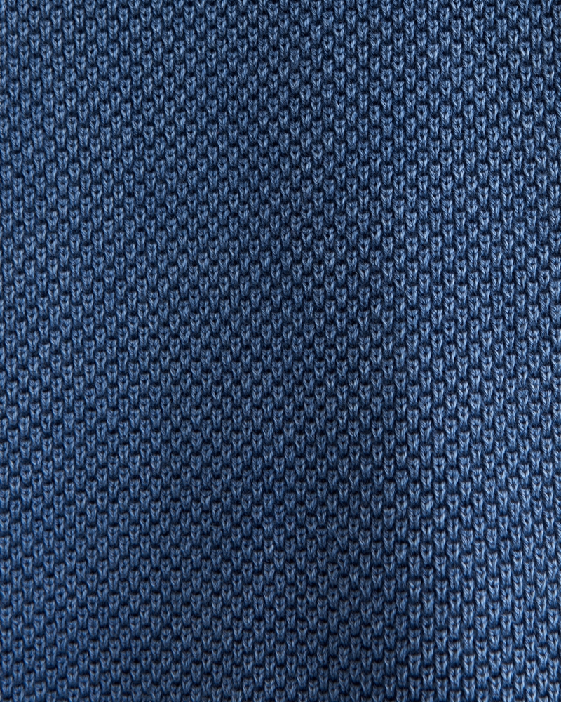 Garment-Dye Button-Through Sweater Polo