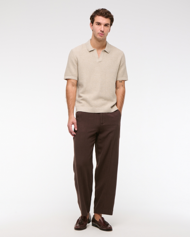 Classic Stitch Johnny Collar Sweater Polo