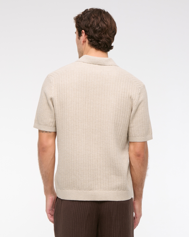 Classic Stitch Johnny Collar Sweater Polo