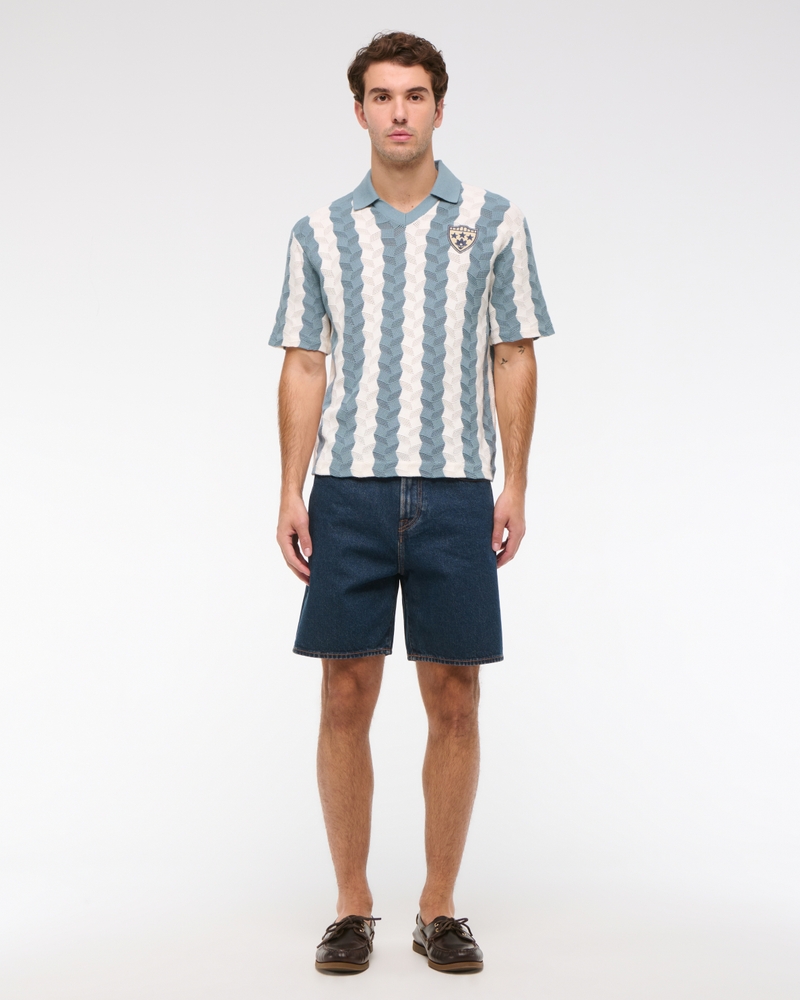 Striped Soccer Jersey-Inspired Sweater