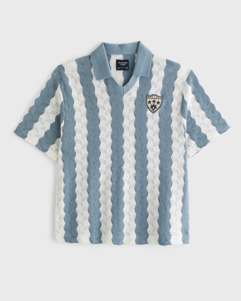 Striped Soccer Jersey-Inspired Sweater