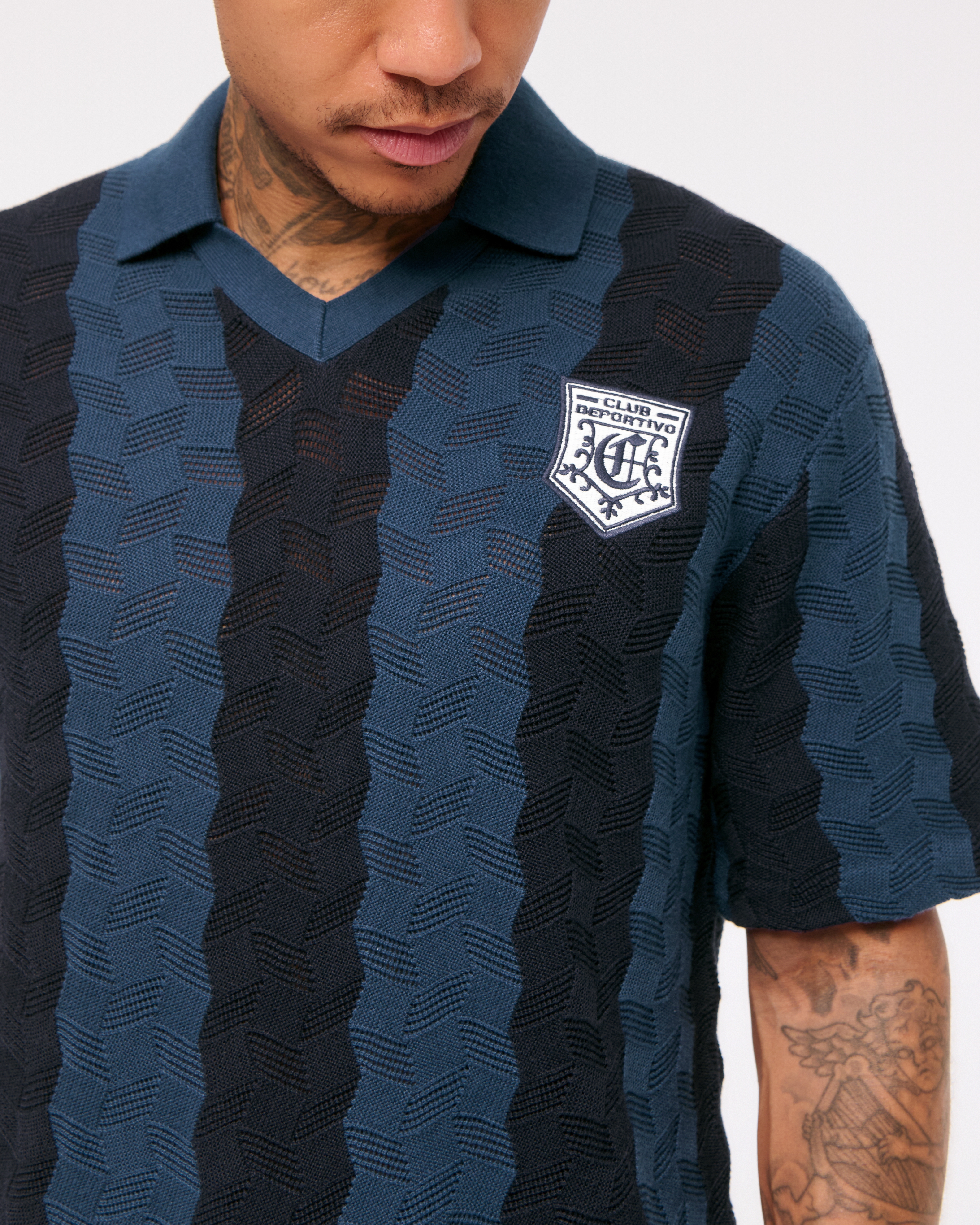 トップス 23AW Lame Soccer Uniform Knit Pullover トップス 23AW Lame Soccer Uniform Knit Pullover Men's