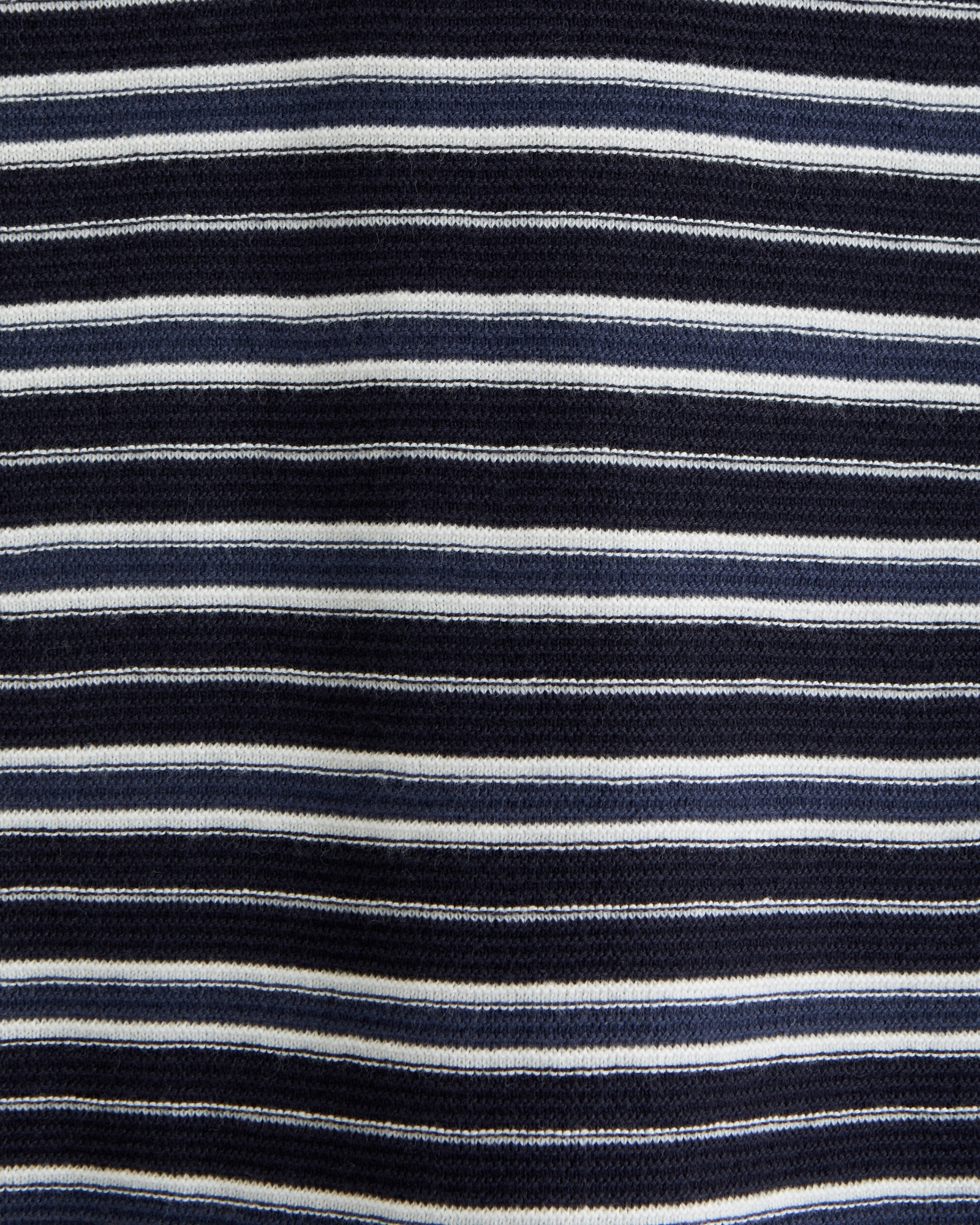 Striped 3-Button Sweater Polo