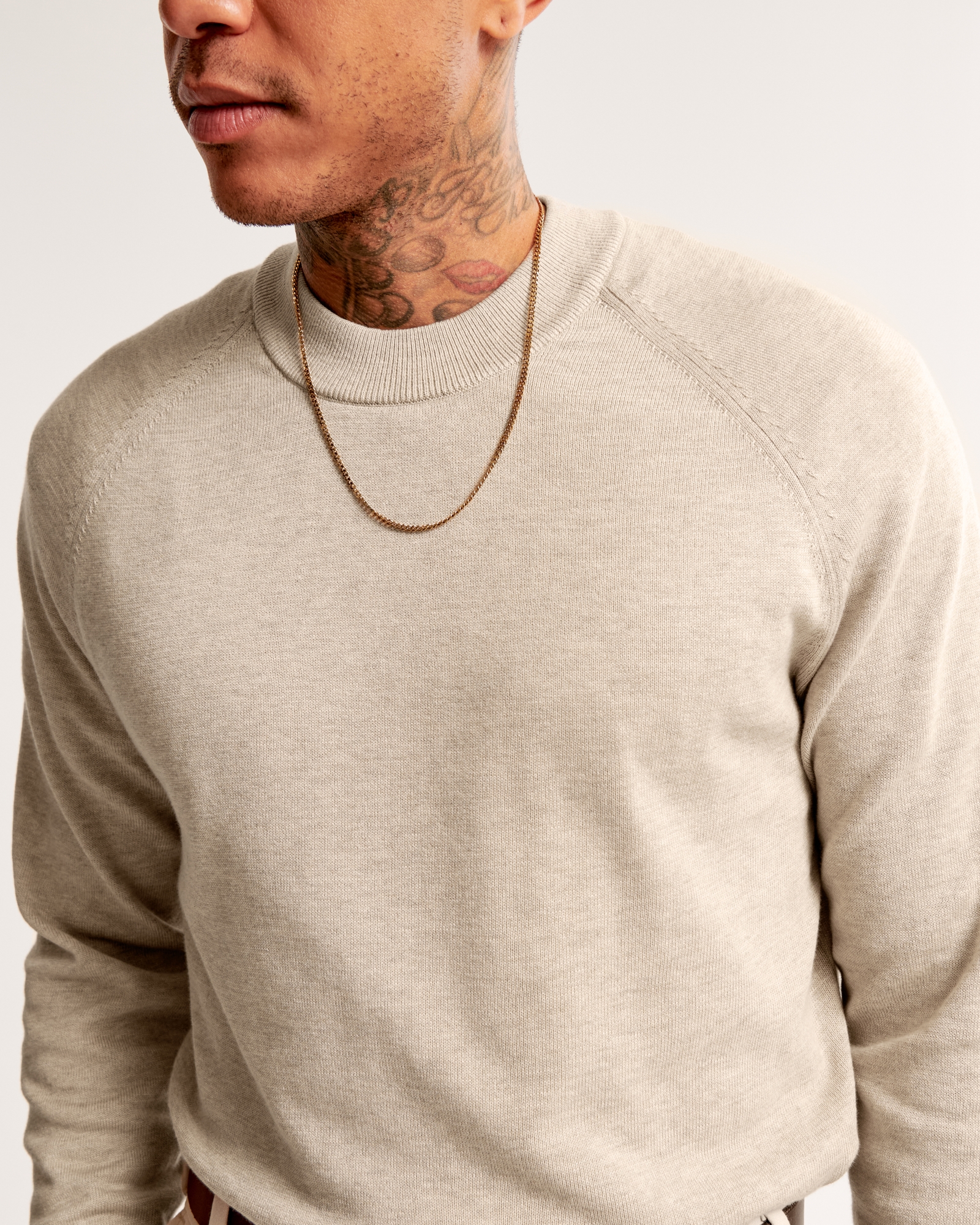 Pima Cotton Classic Stitch Crew Sweater