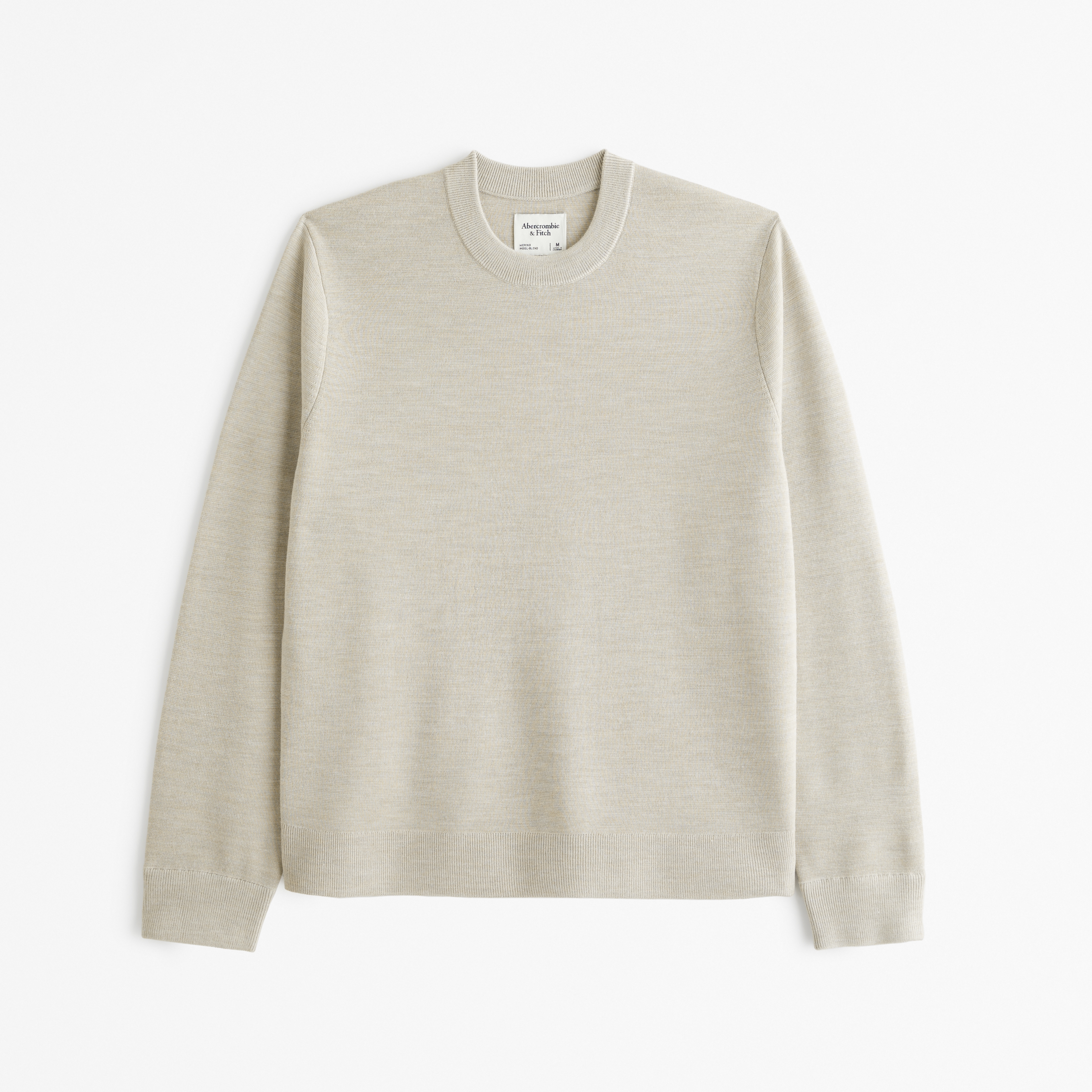 Merino Wool Blend Crew Sweater