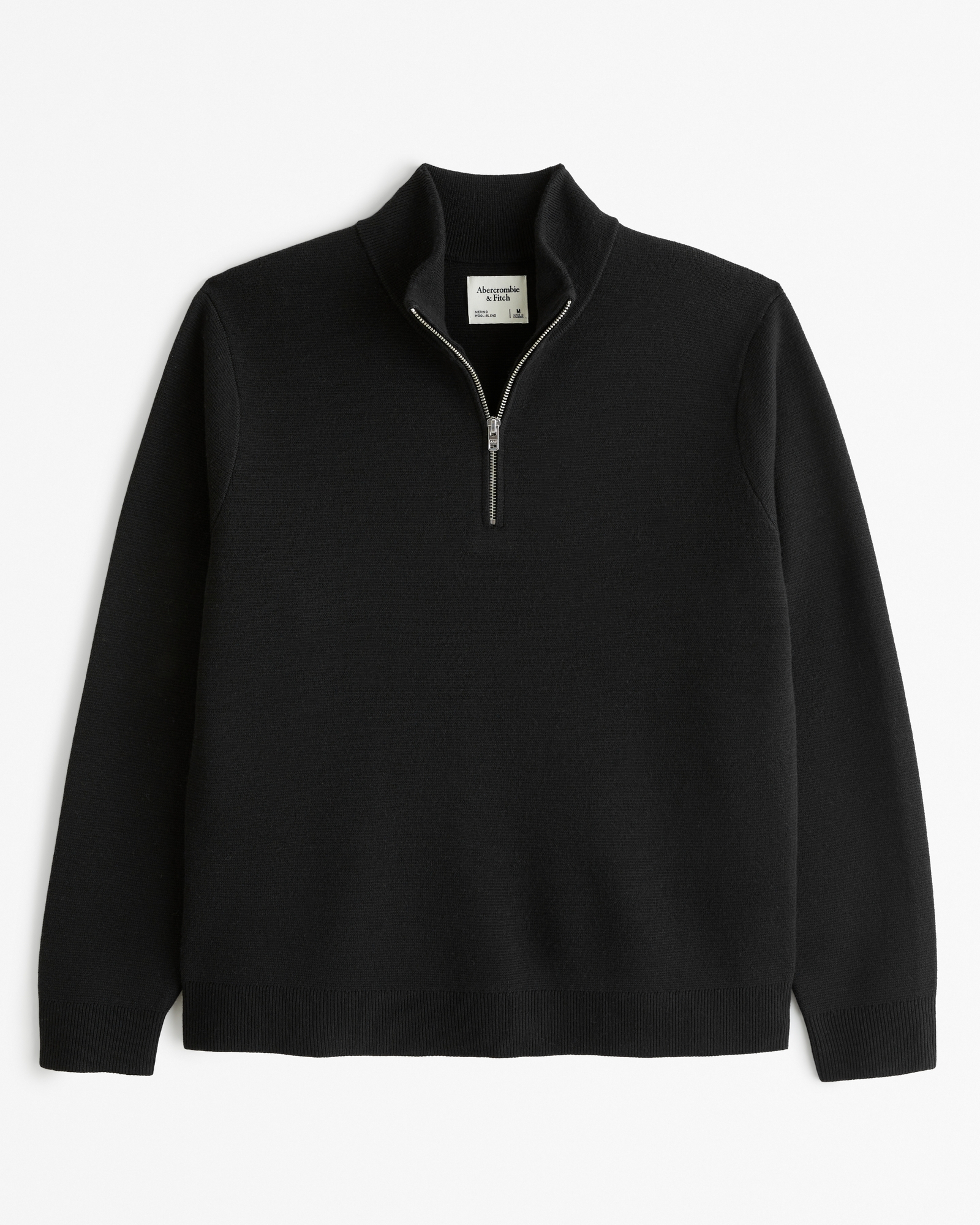 Merino Wool-Blend Quarter-Zip Sweater