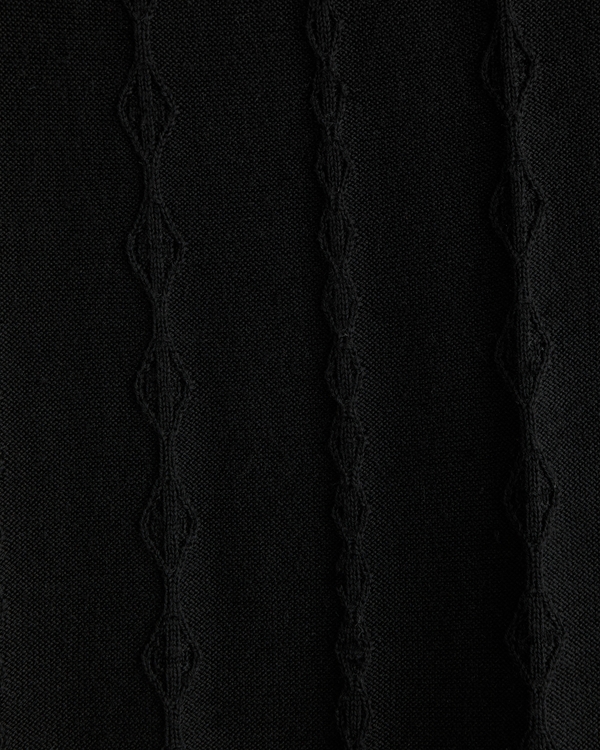 Merino Wool-Blend Stitch 3-Button Sweater Polo