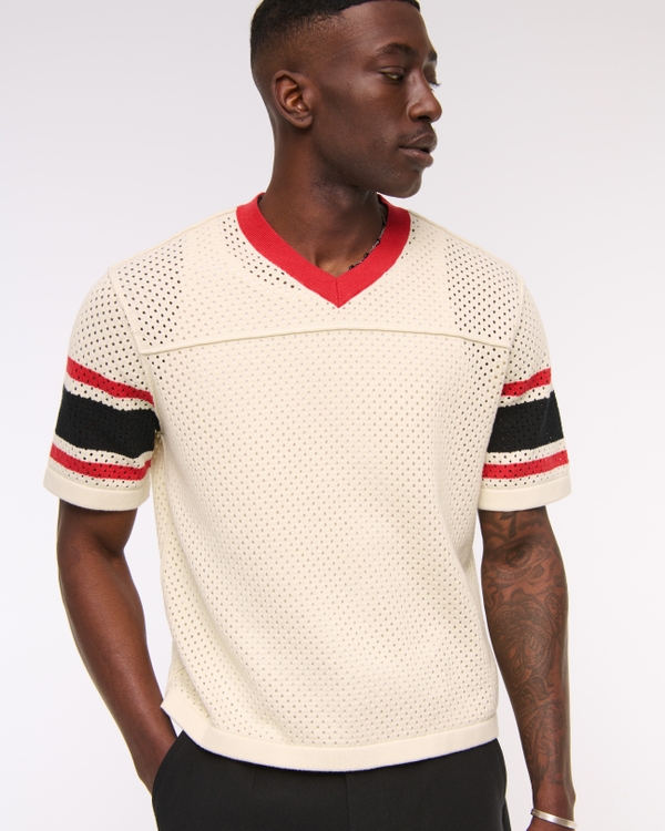 Football Jersey-Inspired Sweater