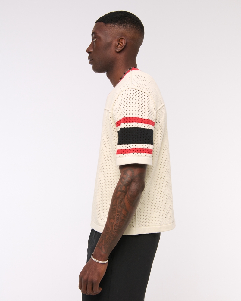 Football Jersey-Inspired Sweater