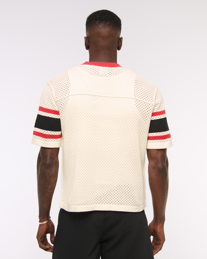 Football Jersey-Inspired Sweater
