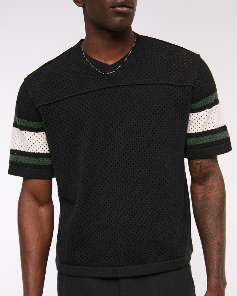 Football Jersey-Inspired Sweater