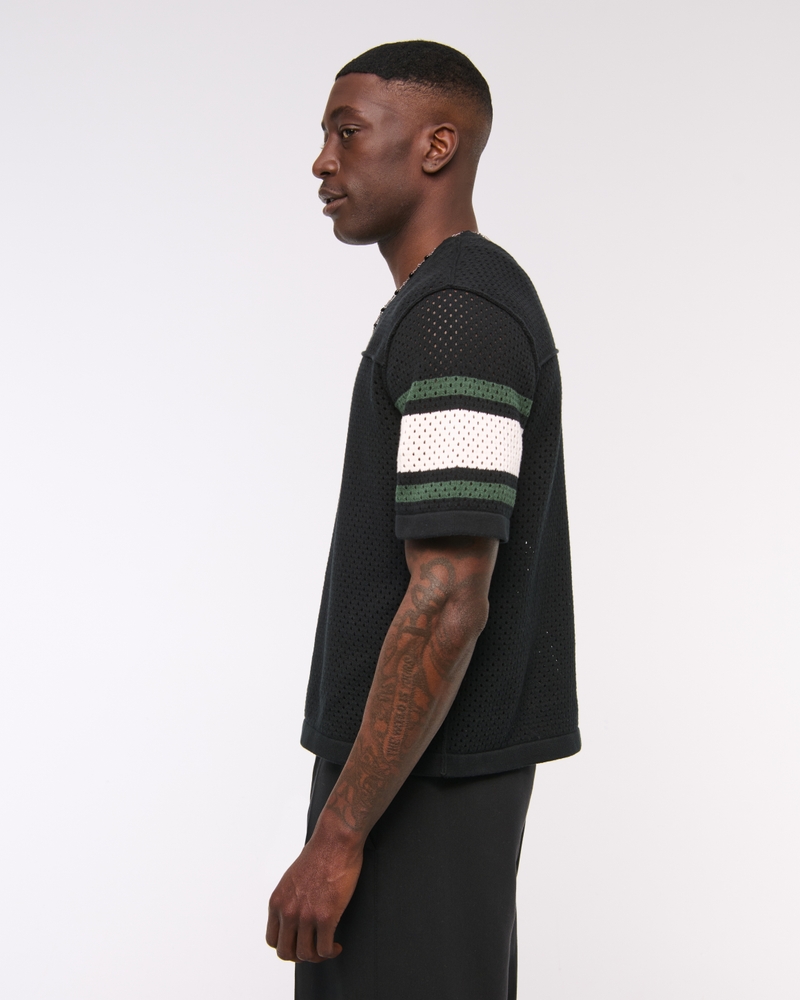 Men's Football Jersey-Inspired Sweater | Men's Tops | Abercrombie.com