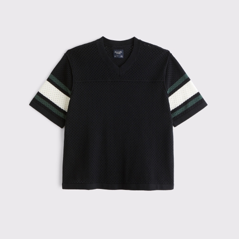 Мужские свитеры Abercrombie & Fitch Football Jersey-Inspired Sweater