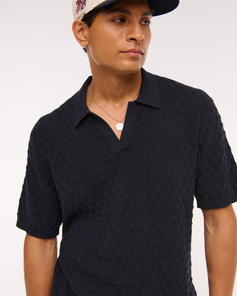 johnny collar sweater polo